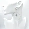 2024 Moda Nueva Pendientes Elegantes de Lujo Ligero Pendientes Redondos de Gota de Agua con Diamantes de Gama Alta Versátiles