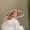 2023 Novo Pulseira Prata da Sorte Sorte Mulher Sólida Empurra-Puxa Simples Jovem Brilho Pulseira Presente de Aniversário