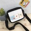 Bolso de Lona para Mujer Modelo Nuevo 2026 Bolso Cruzado de Moda Casual Bolso de Hombro de Lona Estampado de Dibujos Animados para Mujer Bolso Cuadrado Pequeño Estampado