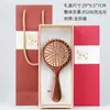Peine de Doble Cara con Cojín de Aire de Sándalo de Dragón y Fénix, Masajeador de Madera Maciza de Doble Uso para Alisar y Cuidado del Cabello, Peine Masajeador para la Salud de la Cabeza, Masaje del Cuero Cabelludo