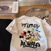 Nuevas Camisetas de Algodón de Manga Corta Lindas de Verano para Niños y Niñas, Camisetas Delgadas con Estampado de Dibujos Animados para Niños, Tops Exteriores, Camisetas Interiores