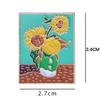 Broche de Pintura a Óleo de Van Gogh Sol Lua Estrela Arte Cartoon Criativo Pingente de Metal Insígnia Acessórios de Insígnia Alfinete de Lapela