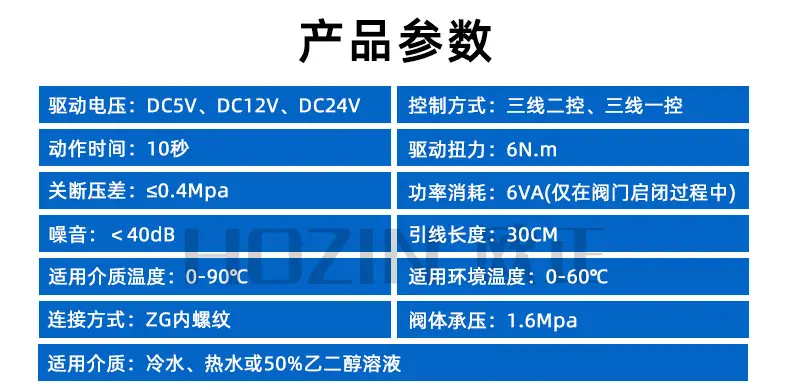 产品参数