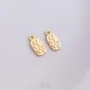Etiqueta de Bendición de Aleación Nafu Recubierta de Oro de 14 Quilates que Conserva el Color Marca de Bendición Colgante Pequeño para Pulsera DIY Joyería Hecha a Mano Colgante