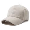 Comercio exterior transfronterizo otoño e invierno nuevo para mujer gorra con visera de pana a prueba de sol gorra de béisbol simple de pana de color sólido para hombre Amazon