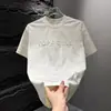 Camiseta de Manga Corta con Nuevo Diseño para Hombre Verano 2026, Top Casual de Media Manga Tie-Dye en Relieve de Lujo Ligero