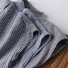 Camisa Branca Manga Curta Solta Estilo Literário em Algodão Puro com Gola Dupla e Etiqueta de Exportação Única Japonesa para Mulheres