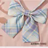 Corbata de Nudo Estilo Japonés Sin Nudo Uniforme para Estudiantes Mujeres Estilo Universitario Cuello Flor Uniforme Escolar