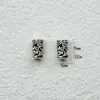 Liga Prata Xizang Contas Cilindro com Furo Grande Acessórios Pulseira DIY Joias Nó de Bambu Trevo de Quatro Folhas Materiais para Contas com Furo Grande Acessórios