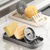 Soporte de jabón creativo con forma de ola, estante para jabón, estante de almacenamiento de jabonera para baño, caja de jabón con drenaje para baño para encimera