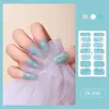 Zhengxiang adesivos de unha japoneses e coreanos personalizados flor tulipa fofa filme de esmalte cor de cebola adesivos de unha atacado transfronteiriço