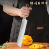 Faca de Melancia Integrada de Aço Inoxidável para Uso Doméstico, Faca Grande Afiada para Frutas, Faca de Pão, Faca de Cozinha Comercial, Faca para Frutas e Legumes