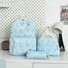 Mochila infantil transfronteiriça nova fofa com laço para estudante do ensino fundamental médio universitário bolsa escolar feminina grande capacidade leve