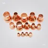 Cople Reductor de Tubo de Cobre Cobre Rojo Cabeza Grande a Pequeña Adaptador Reductor para Almacenamiento en Frío Junta de Soldadura Directa 6.35-108