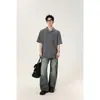 Camisa Polo Retro Simple Estilo Old Money para Hombre Camiseta Holgada y Elegante Verano Nuevo Estilo Cuello Solapa Manga Corta Ht1005