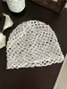 Gorro de Lentejuelas Estilo Coreano para Mujer, Gorro de Punto Moderno y Versátil, Delgado y Transpirable para Primavera y Verano, Hace que la Cara Parezca Más Pequeña, Gorro de Cabeza de Moda
