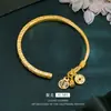 Novo estilo chinês método antigo para atrair riqueza para o tesouro Fulu pulseira Sha Jin Fu caractere cabaça nicho estilo nacional auspicioso pulseira joia