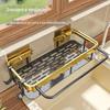 Moderno simples simples retall placa ornamentos rack de armazenamento cozinha pendurado armazenamento vaso sanitário não-punção rack de armazenamento artefato