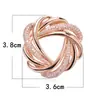 Nova Broche e Presilha de Lenço Estilo Chinês, Acessório de Roupa Multifuncional de Dupla Utilização, Broche de Alto Padrão Cravejado com Diamantes para Mulheres, Alfinete Elegante