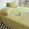 Sábana de cama sencilla de color sólido, de una sola pieza, de algodón puro, estilo Ins, edredón individual de algodón, colchón, funda de edredón de estilo japonés, funda de edredón de 1,8