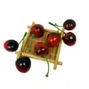 Simulação Cereja Carro Revestimento Plástico Modelo de Fruta Cereja Adereços Decorativos Ornatos de Estúdio Adereços de Educação Infantil