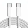 Adequado para o telefone Apple 18, cabo de carregamento rápido, cabo de carregamento do iPhone 17, cabo trançado PD de cabeça dupla Tipo-C, cabo de dados de 60W