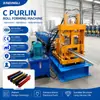 Máquina Formadora de Acero Tipo C de Exportación, Máquina Formadora por Rodillos de Doblado en Frío, Máquina Formadora Automática, Equipo de Formado por Doblado en Frío de Acero Tipo C