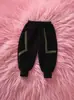 Suporta Personalização~ Calças Infantis com Lã para o Inverno, Espessadas para Outono e Inverno, Novo Estilo Calças Casuais Integradas para Meninos, Calças Compridas para Bebê