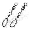 Conector de señuelo esmerillón americano pin cuadrado suministros de pesca anillo de conexión de ocho anillos 25 piezas accesorios de equipo de pesca