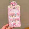 Pegatinas de Uñas Sanrio para Niñas, Arte de Uñas Lindo y Divertido, Piezas de Uñas para Estudiantes, Piezas de Uñas Dulces, Uñas Postizas para Niños