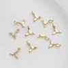 Colgante de Cola de Sirena Ballena Chapado en Oro de 14K para Pulsera DIY Collar para Clavícula Arete Accesorio Hecho a Mano DIY