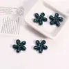 Flor de Cinco Pétalos INS Fresca Cuentas de Cerámica Agujero Recto Flor para Ensartar Cuentas Sueltas Accesorios para Colgante de Cadena de Teléfono Hecho a Mano DIY