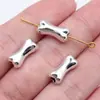 14.7 x 7 x 5.6 mm 1.5 g multicolor DIY retro aleación de zinc accesorios para joyería hueso cuentas de agujero pequeño