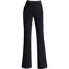 Pantalones Acampanados Negros Adelgazantes Nuevos Otoño 2026 para Mujer, Pantalones de Cola de Pez con Drapeado Ajustados a la Moda para el Trabajo, Pantalones de Cintura Alta con Ligero Flare