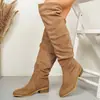 Botas de tornozelo elegantes e versáteis de cor sólida, minimalistas para o trajeto diário, coleção de verão 2026, botas plataforma estilo francês que emagrecem e são chiques