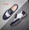 Sapatos Masculinos Brogue de Couro Esculpido Estilo Novo Transfronteiriço, Sapatos Formais de Negócios, Sapatos de Couro Versáteis para Uso Diário Casual 27037