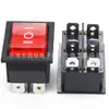 Interruptor de Alimentação Kcd4 Formato Barco 4 Pinos 6 Pinos 3 Posições com Luz 250V16A Interruptor Rocker para Eletrodoméstico