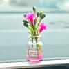 Adornos para Floreros, Decoración de Flor de Cerezo Rosa, Mini Decoraciones Artificiales para Interior de Coche, Exhibición en Casa, Festival del Bote del Dragón