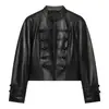 Moda feminina europeia e americana transfronteiriça AliExpress venda quente blazer casual retrô com gola alta e botões de amarração