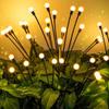 Vila Transfronteiriça Natal Jardim Pátio Decoração Impermeável Luzes de Atmosfera Luzes Solares de Gramado Vaga-lume