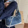 Bolso de Mezclilla para Mujer de Gran Capacidad 2025 Bolsos Nuevos Bolso de Hombro Versátil Bolso Mensajero Tote para Salidas Casuales al Trabajo