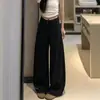 Pantalones anchos nuevos para mujer Otoño 2026, sueltos de cintura alta, corte ajustado, resistentes a las arrugas, adelgazantes, con caída, de pierna recta, estilo traje casual