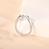 Conjunto de prata 925 anel de moissanita anel simples olho de cavalo moisan AliExpress TUMU fornecimento transfronteiriço
