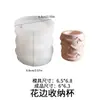 Molde de copo de vela cilíndrico de Natal relevo padrão de neve relevo fita caixa de armazenamento de Natal gesso molde de silicone