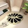 Hojas Planta Verde Tapete de Piso Baño Absorbente de Agua Secado Rápido Tapete para Pies Lavabo Puerta de Inodoro Antideslizante Alfombra Doméstica
