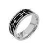 Anillos para Hombre Estilo Retro Europeo y Americano, Anillos de Acero de Titanio Personalizados de Moda para Hombre, Anillos Rellenos de Aceite, Proveedores Mayoristas de Fabricantes de Amazon
