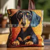 Bolso de Mano con Estampado de Moda Tendencia para Mujer 3D Transfronterizo Nuevo Producto Temu Amazon Bolso de Hombro Lona 300g