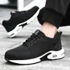 Zapatos de Protección Laboral Transfronterizos para Hombre, Adecuados para Todas las Estaciones, Antipenetración, Puntera de Acero, Antimpacto, Ligeros, Cómodos, Zapatos de Seguridad para el Trabajo con Amortiguación de Aire