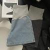 Shorts de Mujer Embarazada Ropa Exterior de Verano para Mujer Pantalones de Mezclilla Delgados de Pierna Ancha Verano Jeans Casuales Sueltos Combinan con Todo Pantalones de Cintura Alta