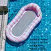 Silla Inflable Flotante Gruesa Transfronteriza para Hombres y Mujeres, Cama Flotante de Agua para Adultos, Cama Inflable Flotante de Flamenco con Lentejuelas